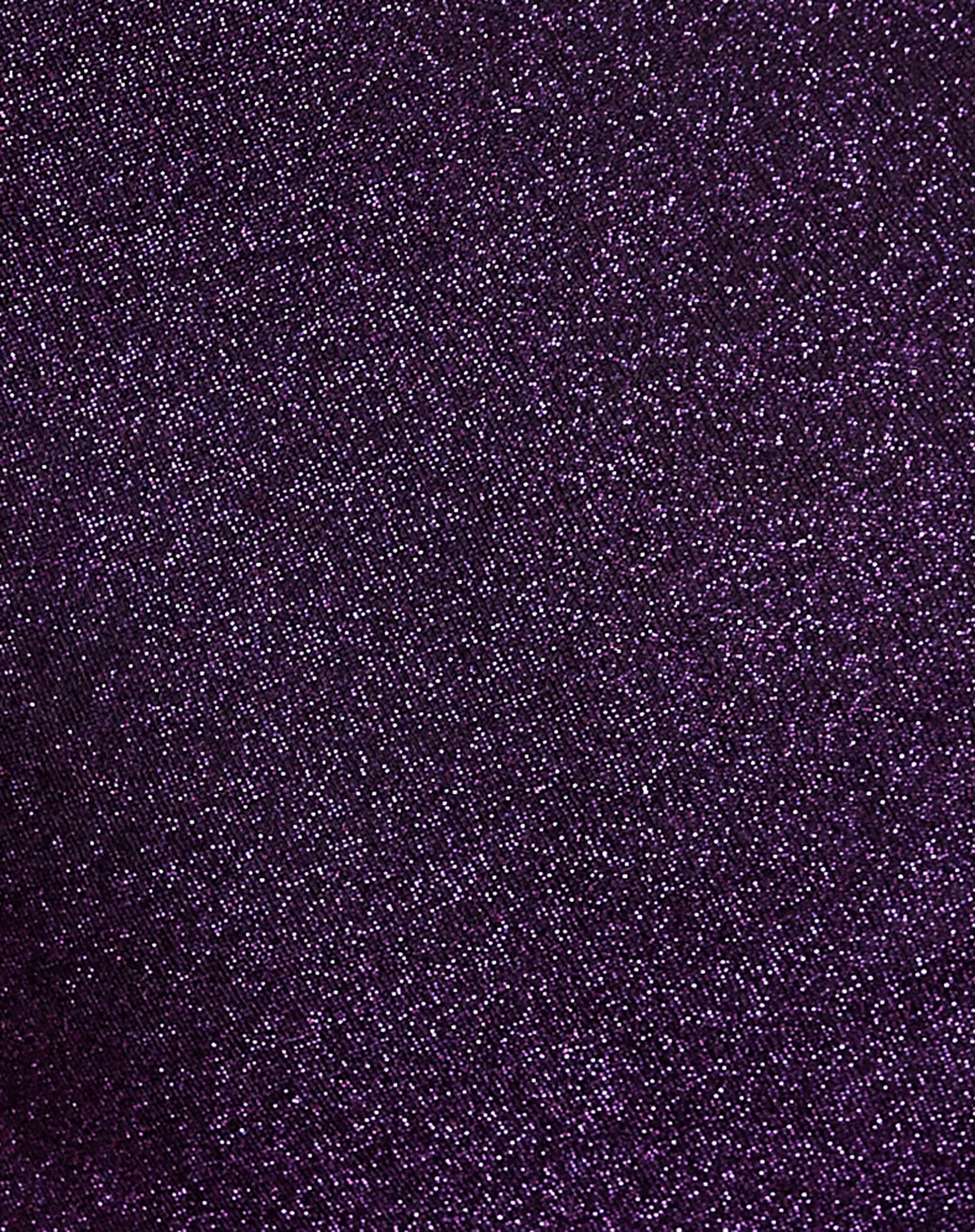 Siau Crop Top in Glitzer Dunkelviolett - Image 8