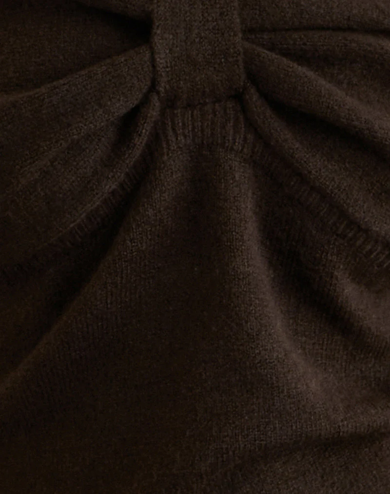 Sikuna Schleifen-Pullover in Braun - Image 6