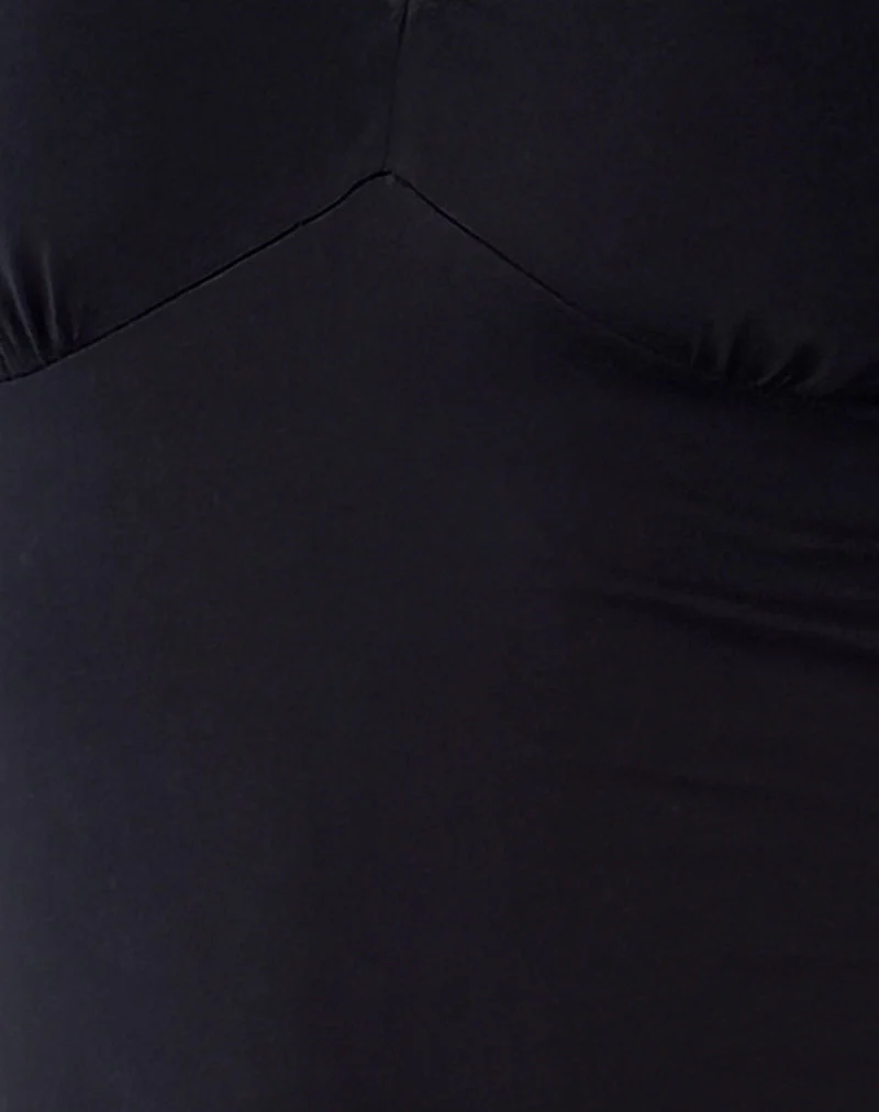 Silsali Lycra-Minikleid in Schwarz - Image 6