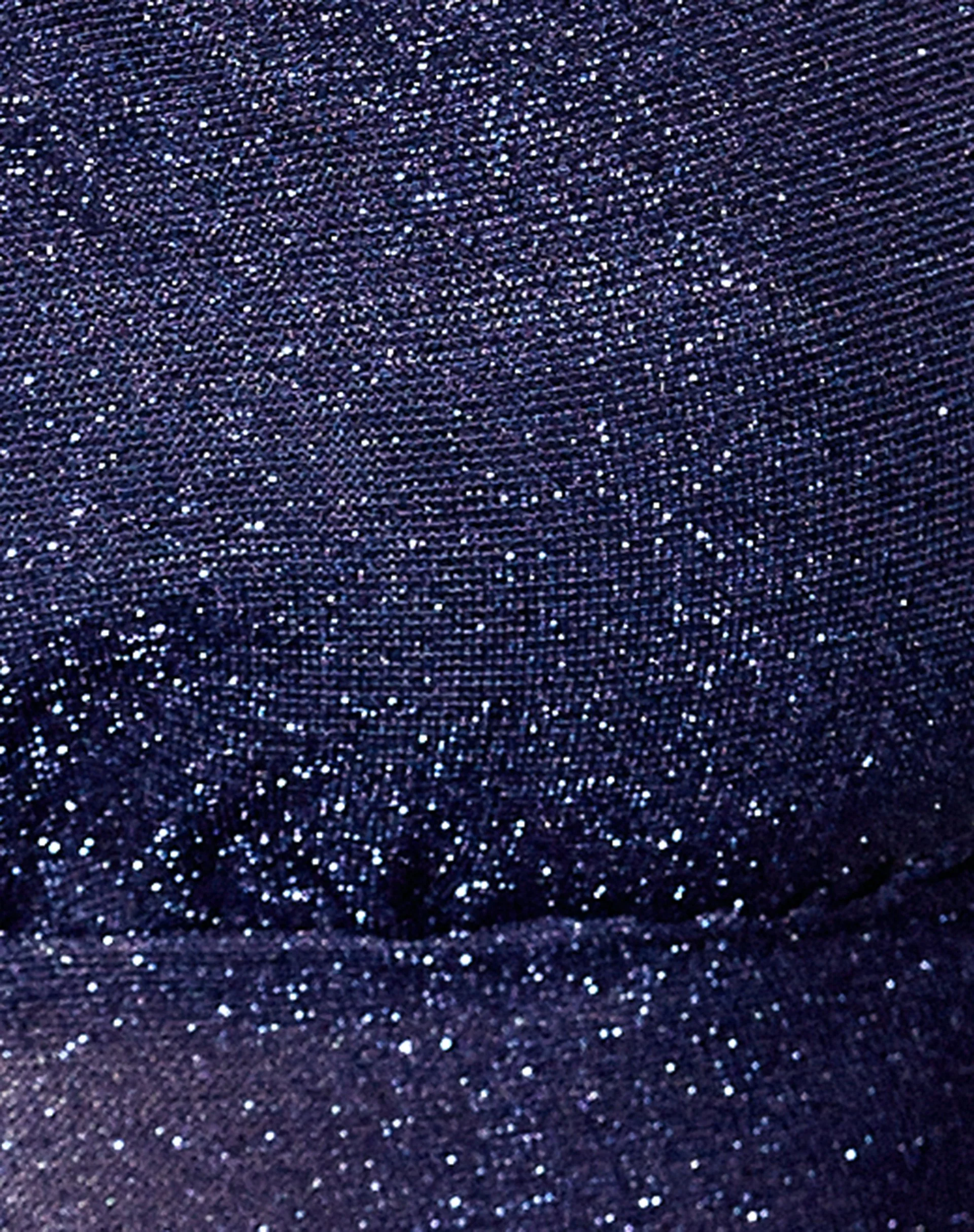 Silta Crop Top aus Glitzer-Lurex in Marineblau - Image 7