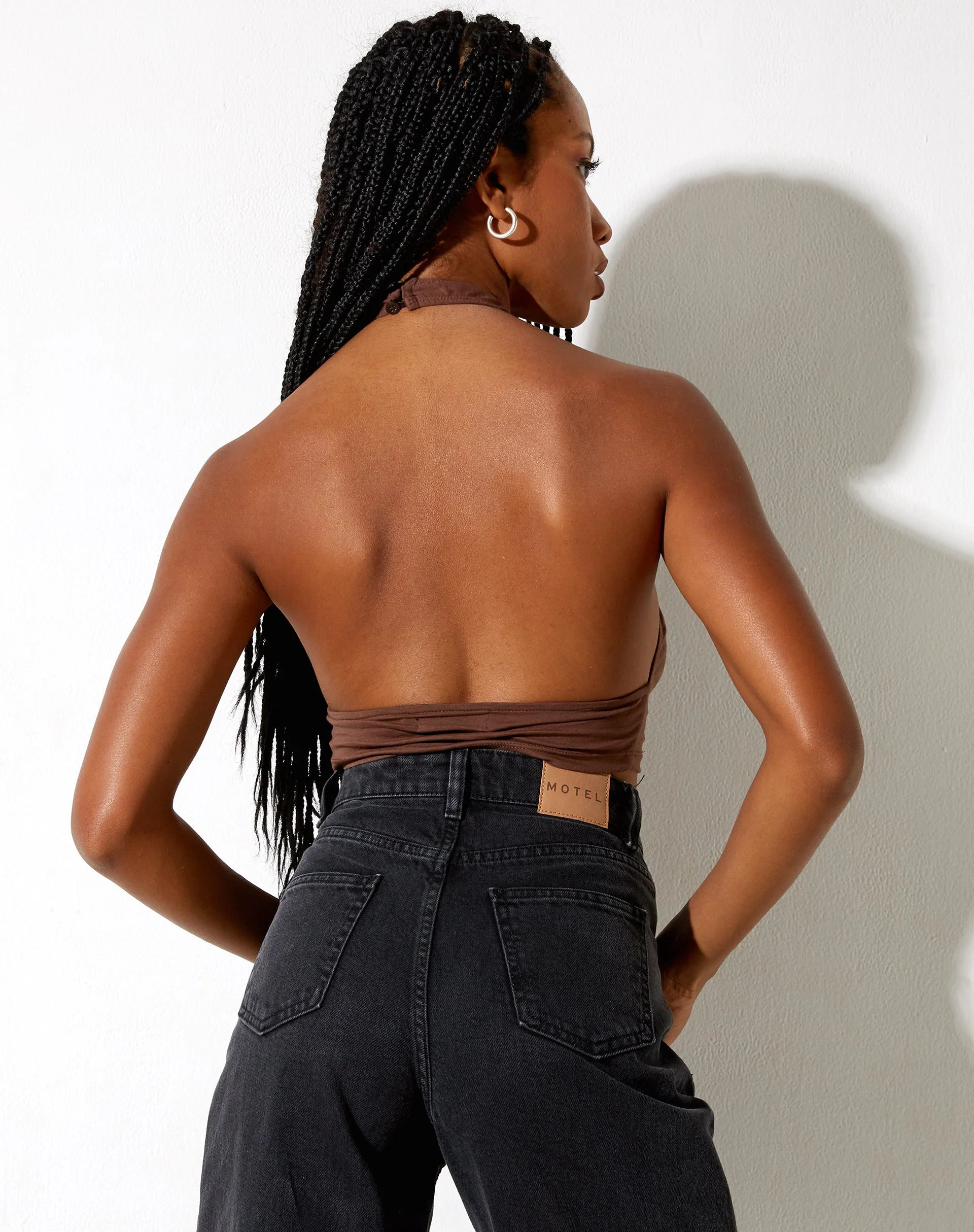 Silta Crop Top in tiefem Mahagoni - Image 2