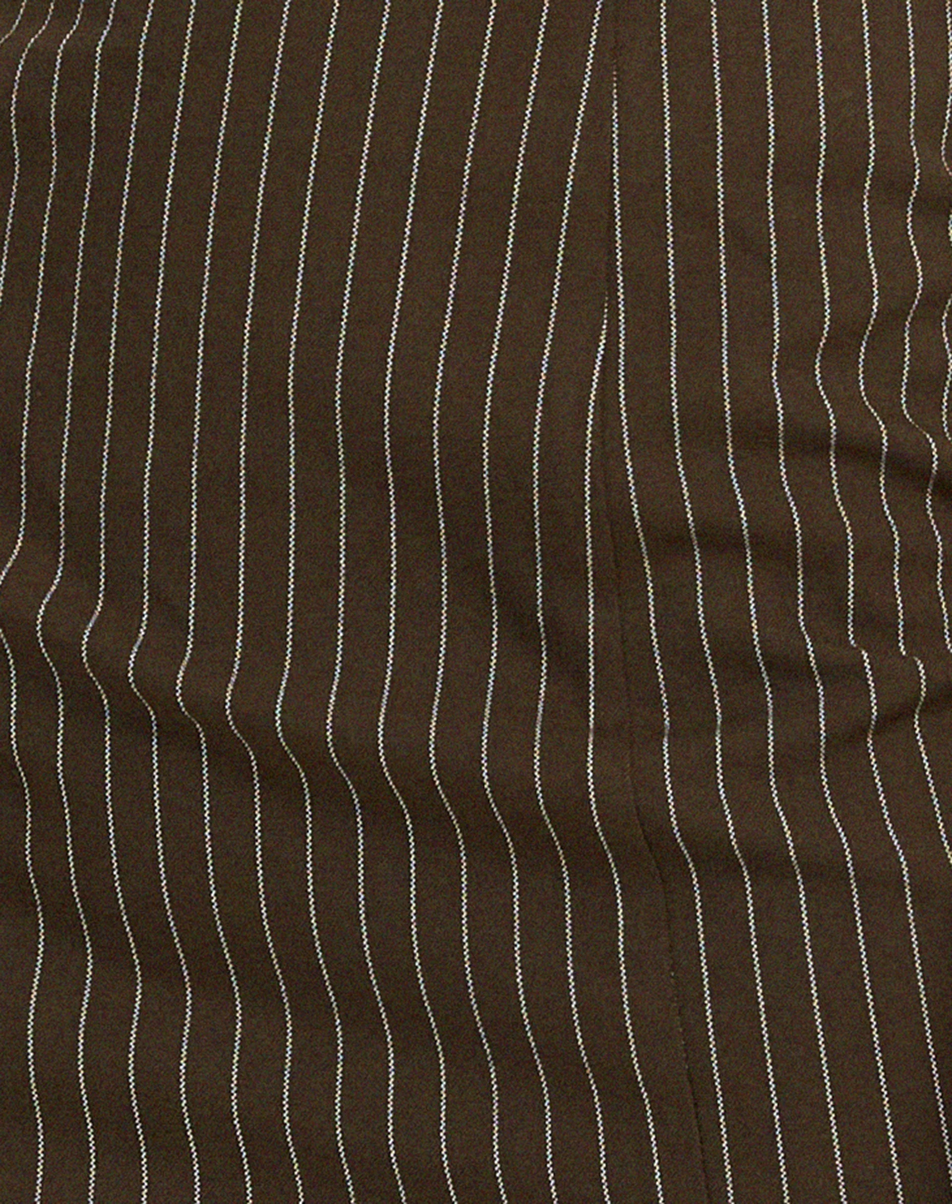 Siria Bandeau-Kleid in Nadelstreifen Braun - Image 6
