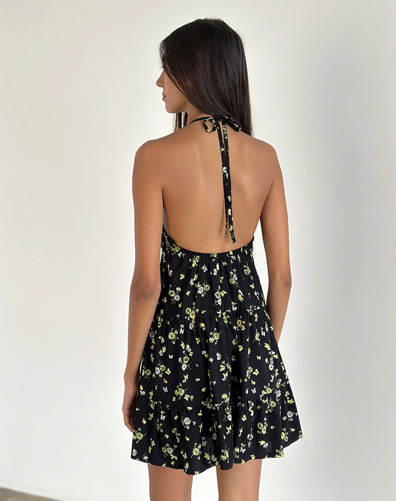 Siskana Minikleid aus Zitrone und Limone Schwarz - Image 3