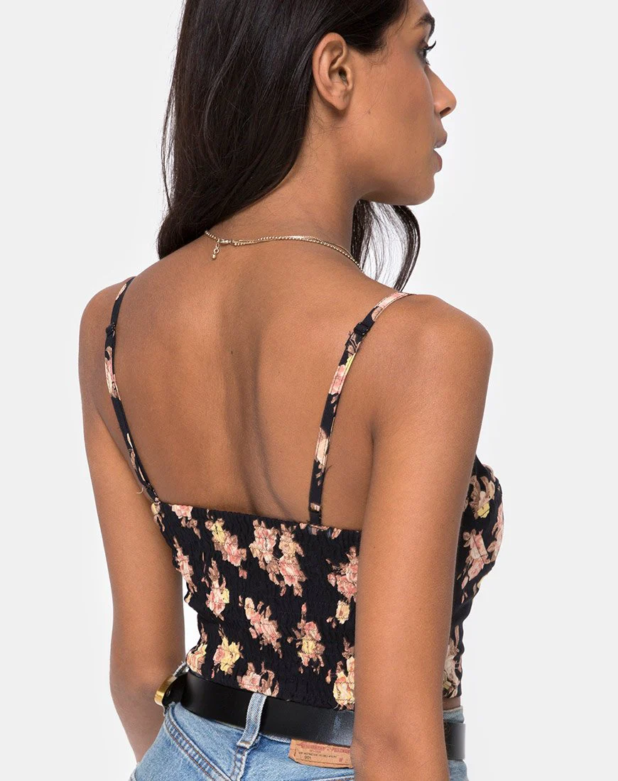 Siven Crop Top in Antique Rose Schwarz - Image 2