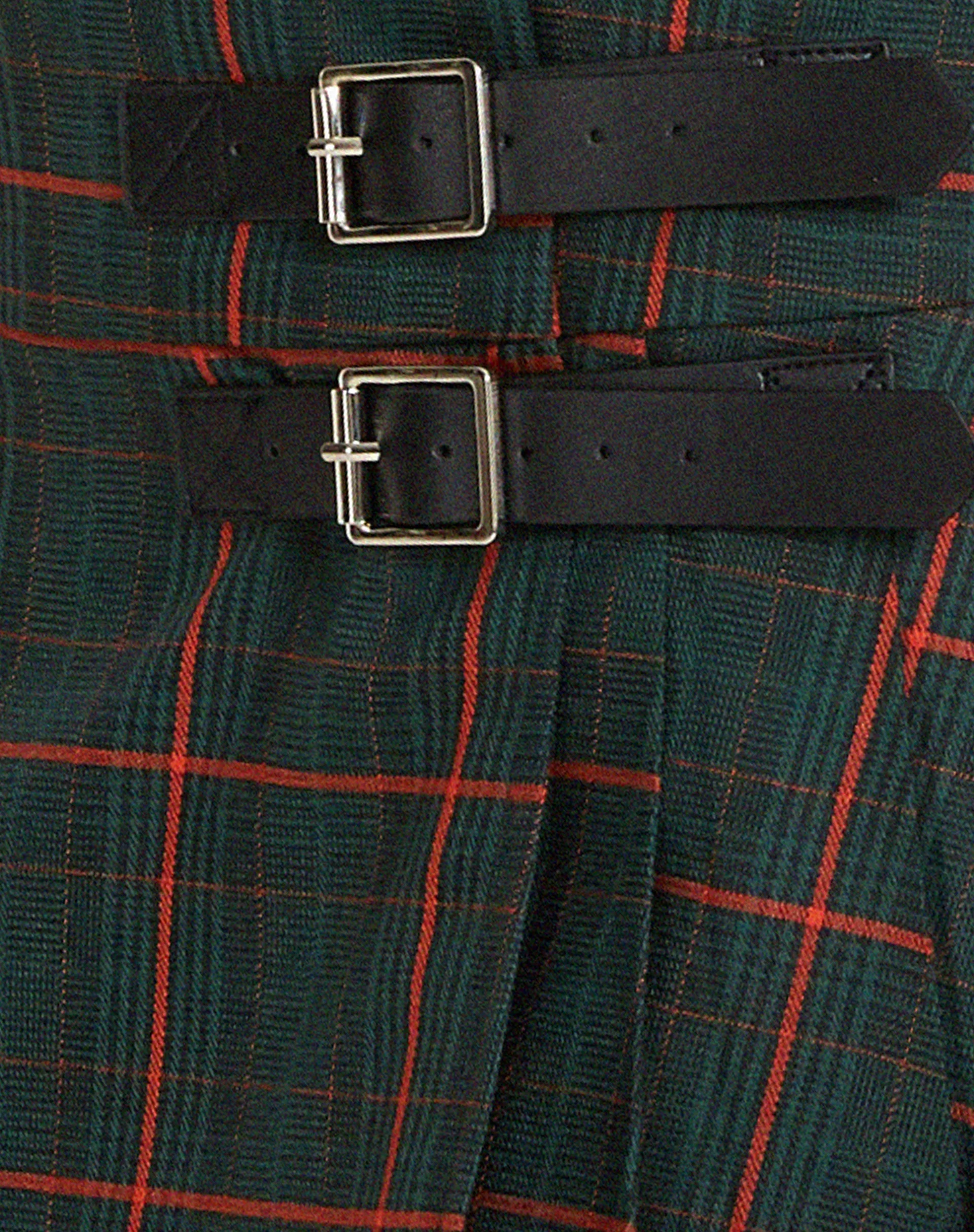 Skirza Faltenminirock in Tailoring Tartan Grün - Image 8