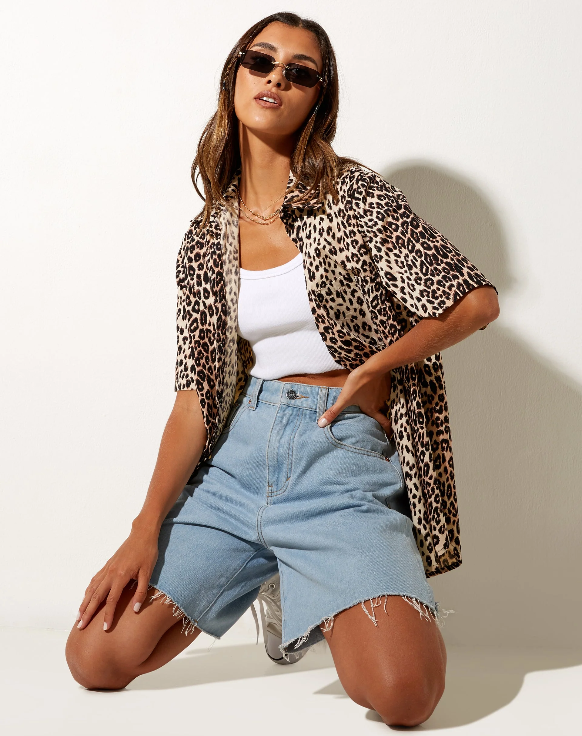 Smith Kurzarmhemd in True Leopard