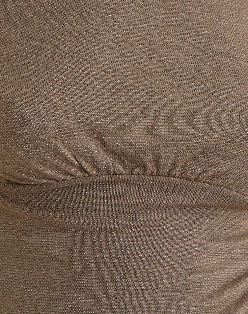 Sojin Top aus Lurex Gold mit Ösen - Image 6