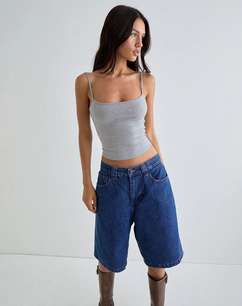 Solay Vest Top in Grau meliert - Image 3