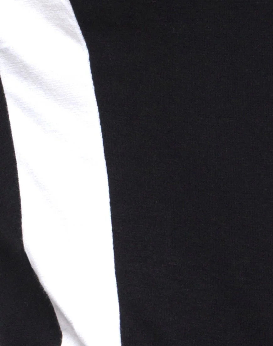 Solter Bodysuit in Schwarz mit weißen Streifen - Image 5