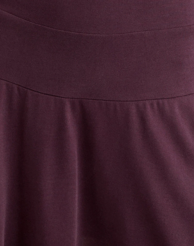 Somiah Bardot-Minikleid aus Cupro Deep Purple - Image 6