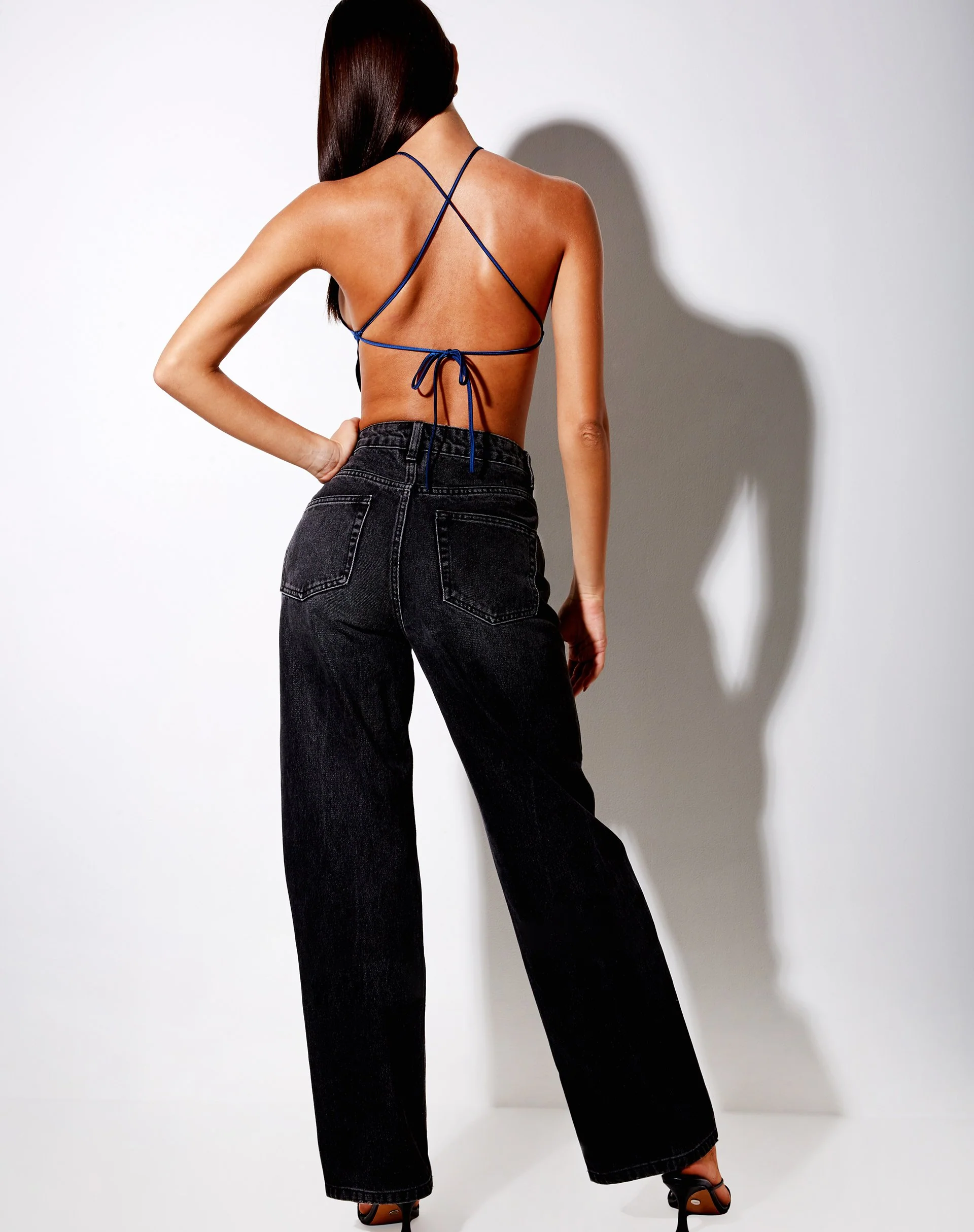 Spence Top aus Satin Mitternachtsblau - Image 7