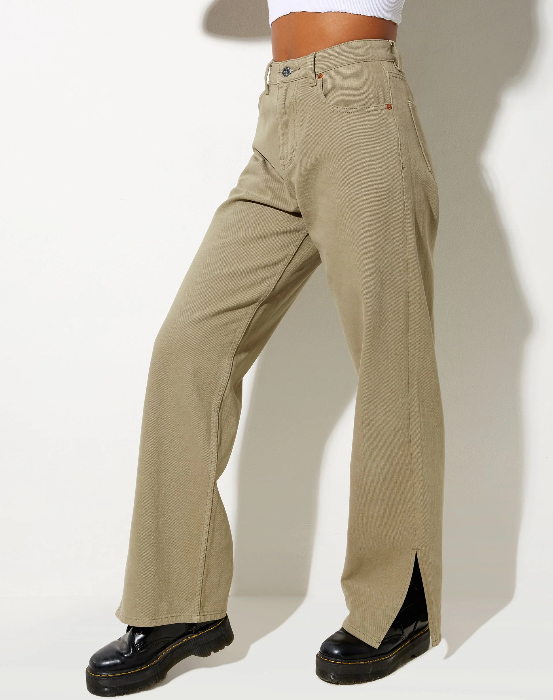 Parallel geteilte Jeans in London Fog - Image 2