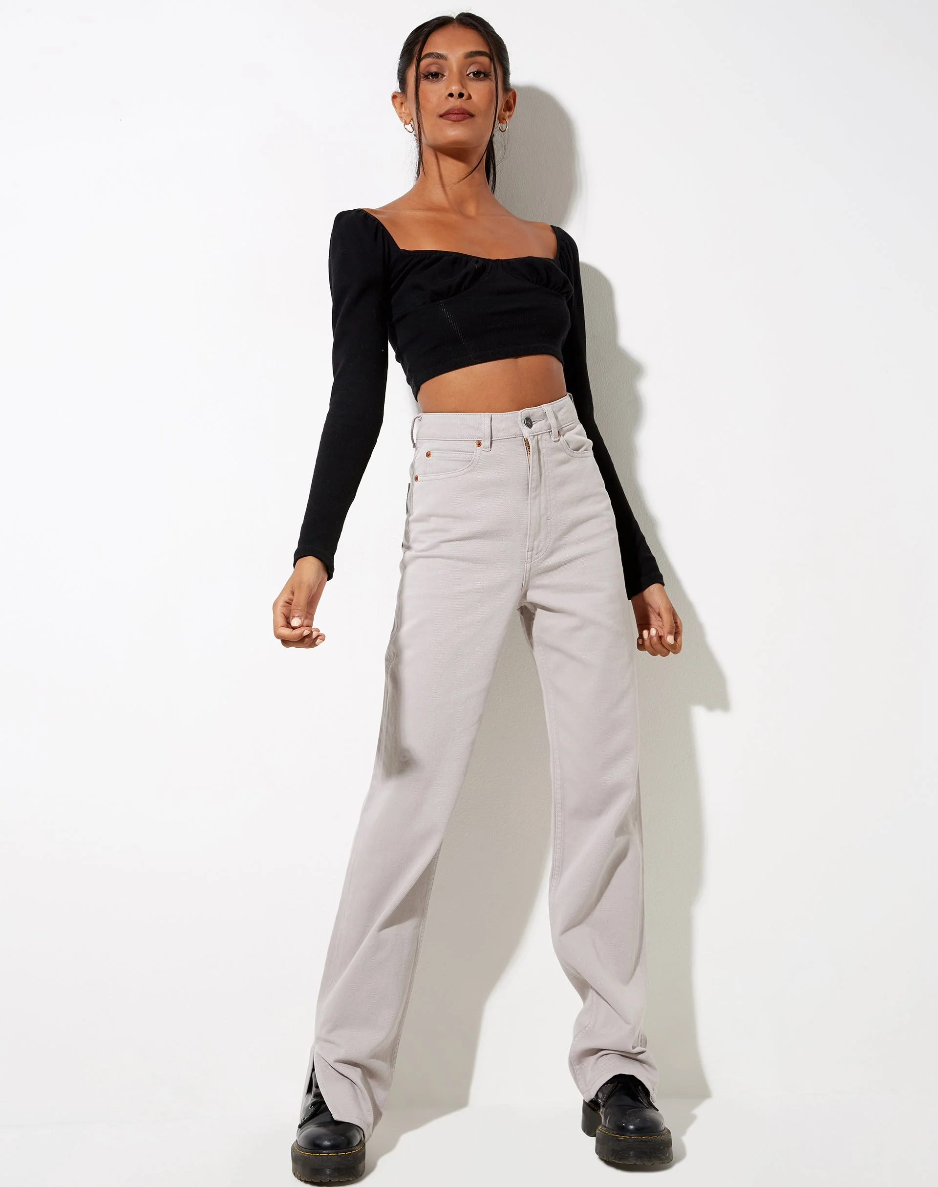 Straight Leg Jeans in Mondsüchtig - Image 3