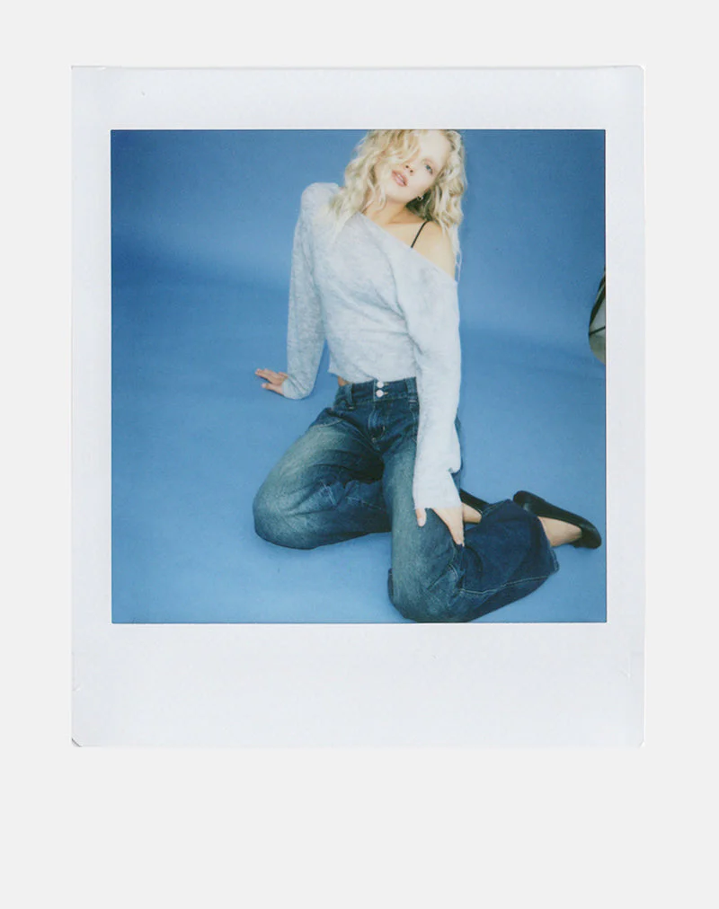 Suena Asymmetrischer Pullover in Grau - Image 2