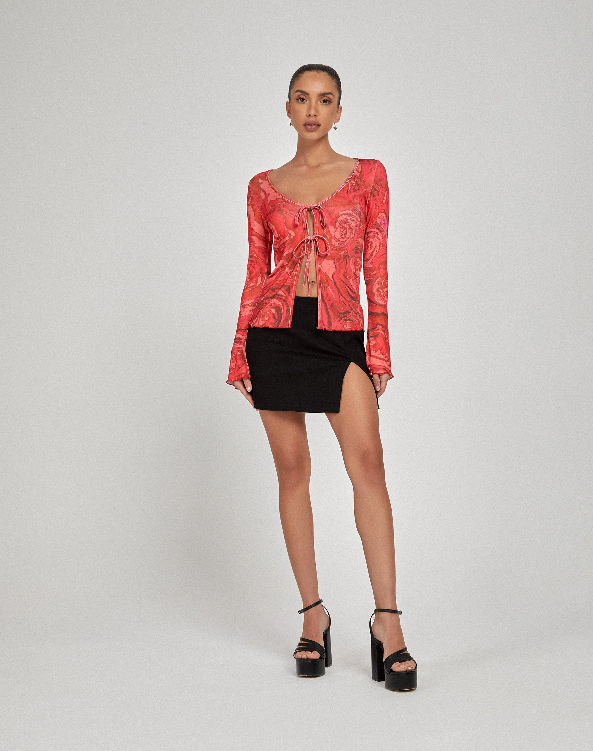 Sujata Cardi in Rosenblütenrot - Image 6