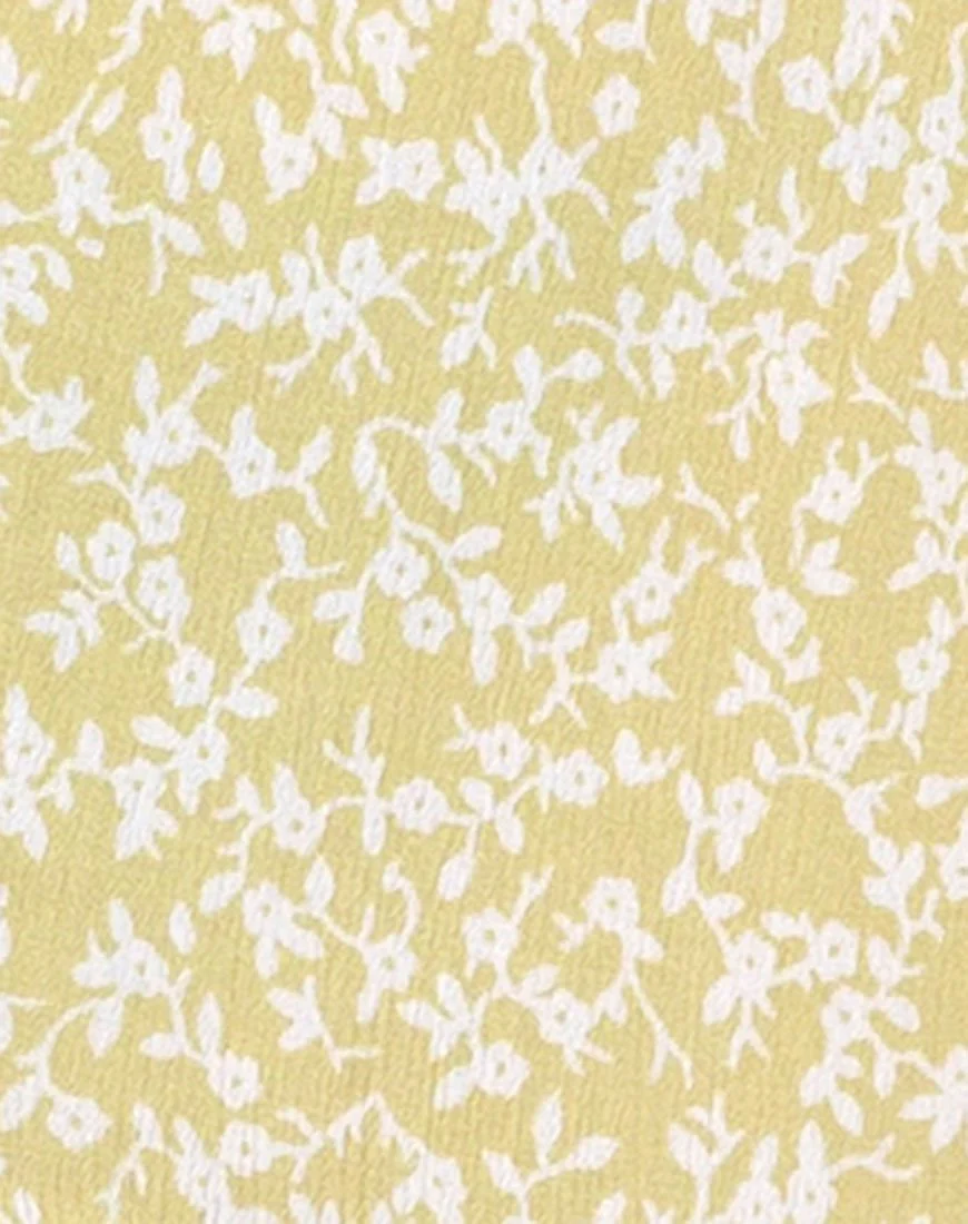 Sula Midikleid in Crinkle Botanic Mint Foam - Image 5
