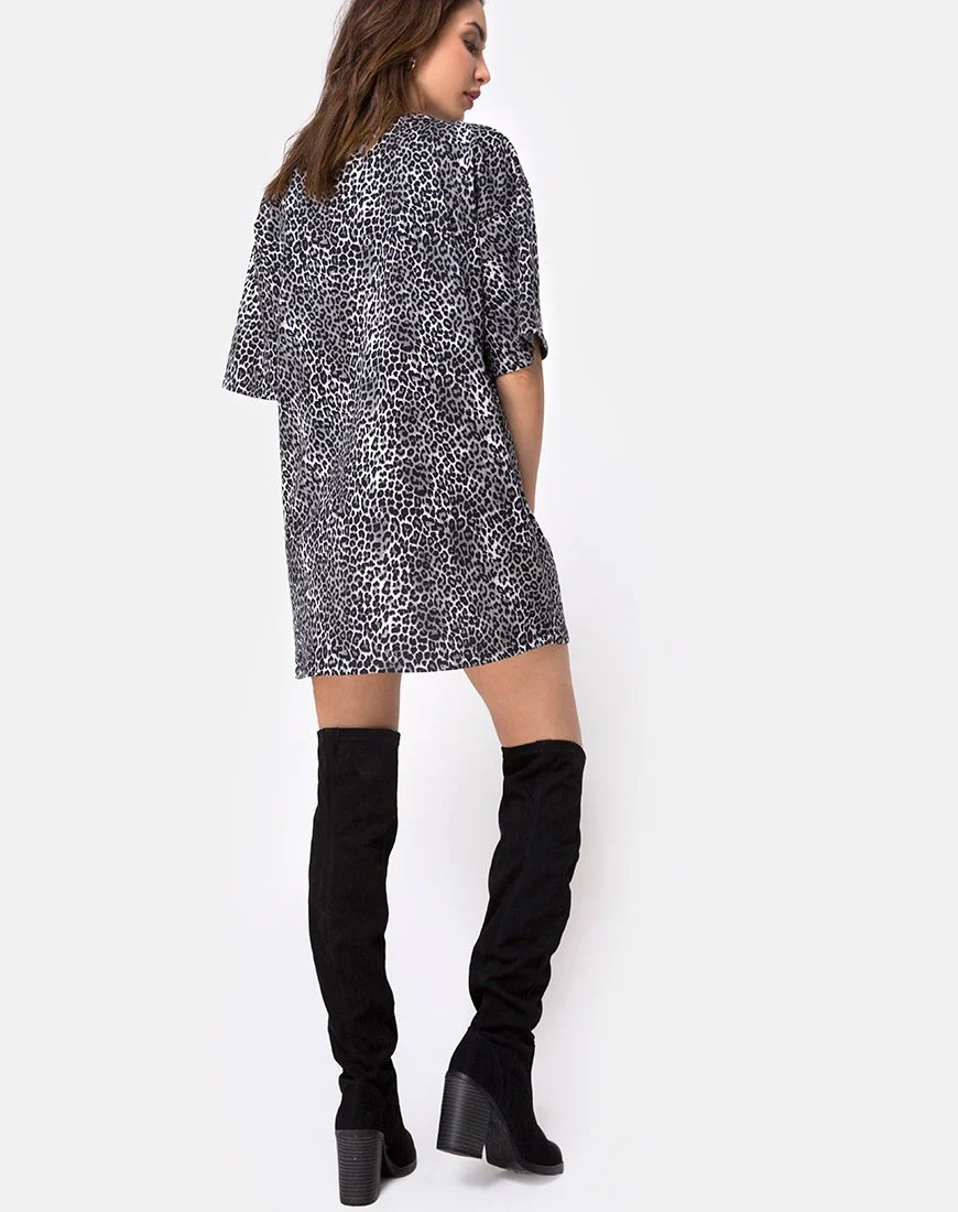 Sunny Kiss Tee in Rar Leopard Grau - Image 2
