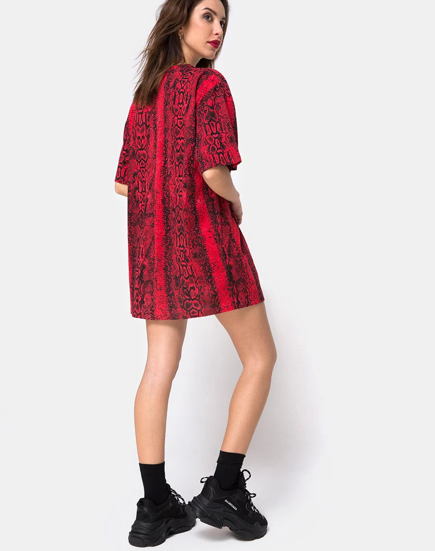 Sunny Kiss Tee in Schlangenrot - Image 4