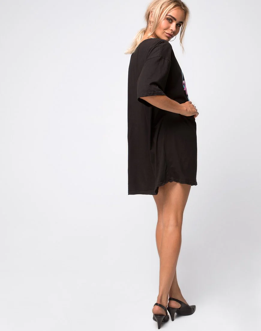 Sunny Kiss Tee in Schwarz Heart Breaker - Image 4