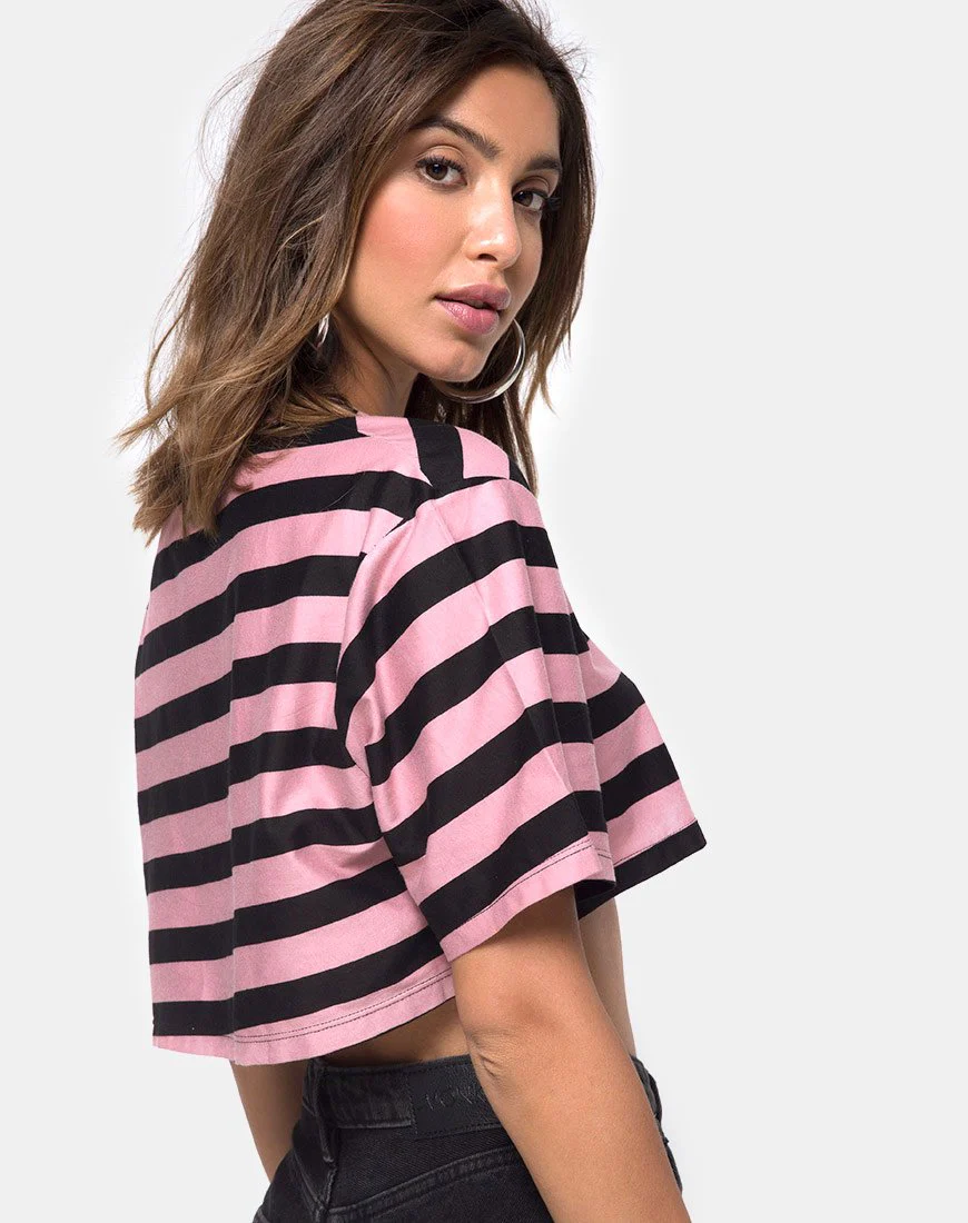 Super Cropped Tee aus Campbell-Streifen - Image 2