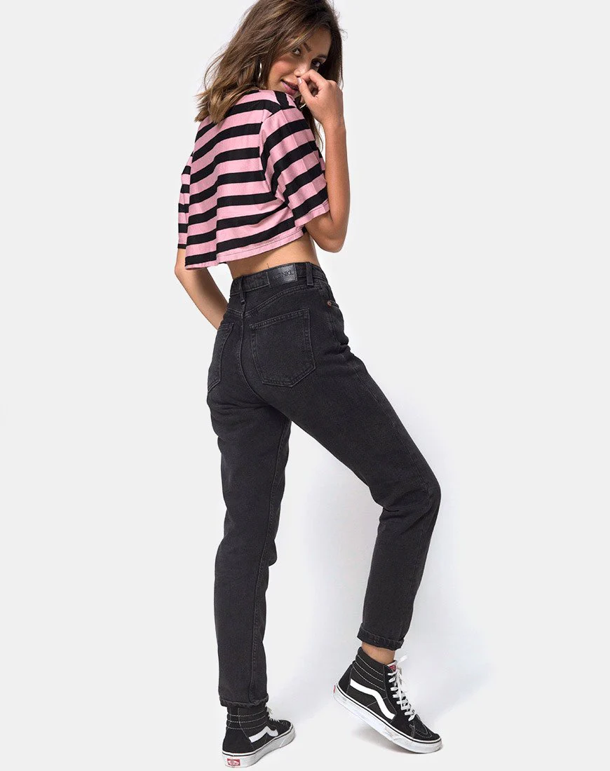 Super Cropped Tee aus Campbell-Streifen - Image 4