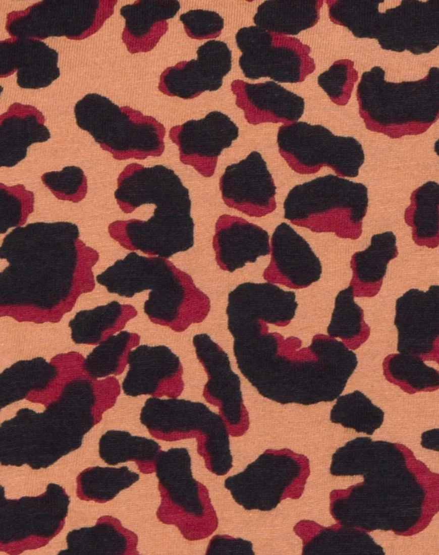 Super Cropped Tee in Dschungel-Leopard - Image 5