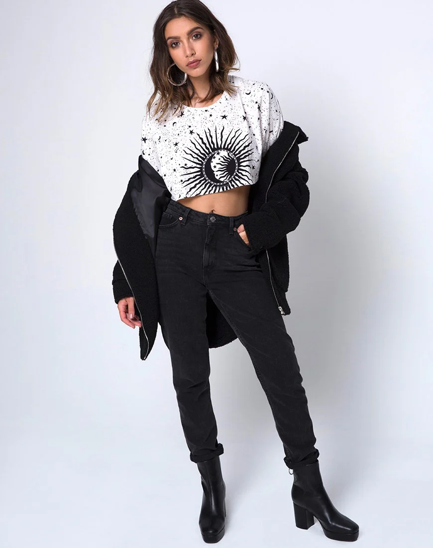 Super Cropped Tee in Weiß Cosmo - Image 3