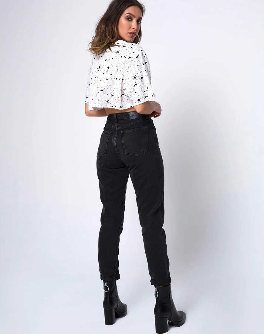 Super Cropped Tee in Weiß Cosmo - Image 4