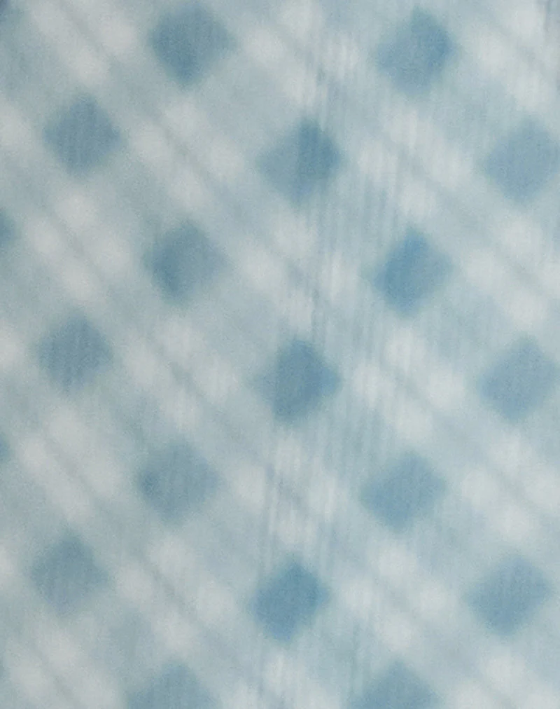 Surina Maxirock aus verwischtem Karo Blau - Image 6