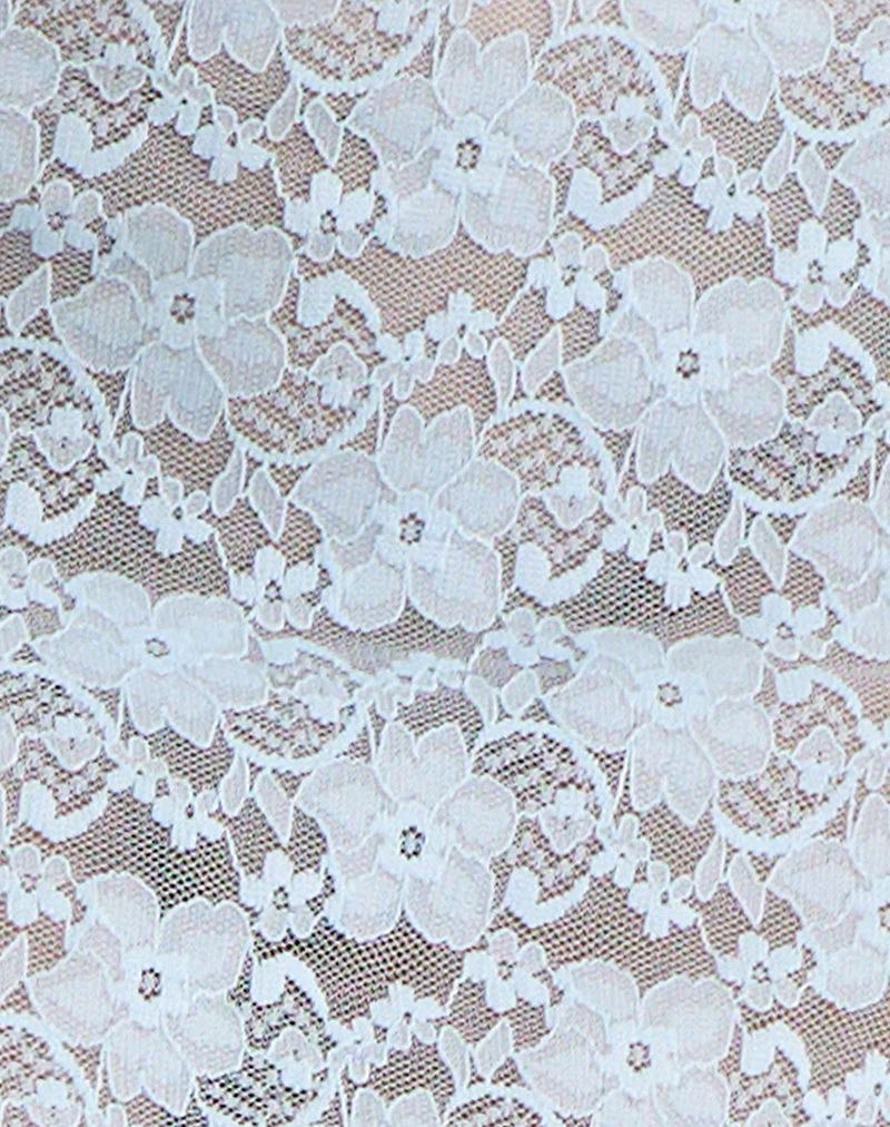 Surina Maxi Skirt in Lace Turquoise - Image 7