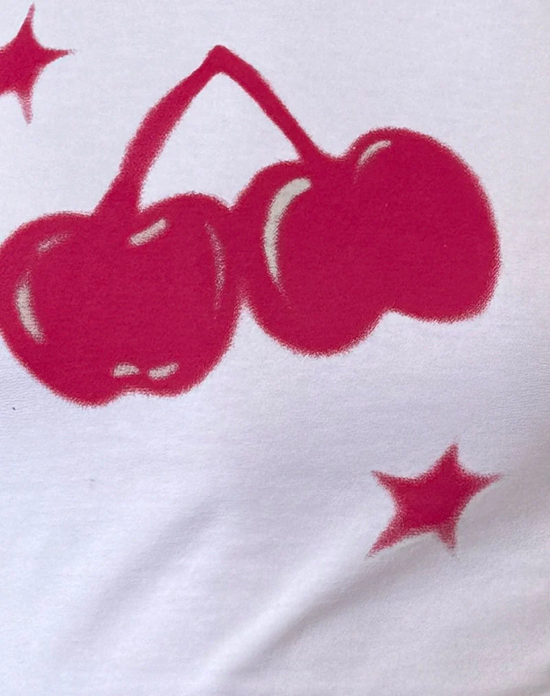 Sutin Baby Tee in weißer Kirsche drucken - Image 5