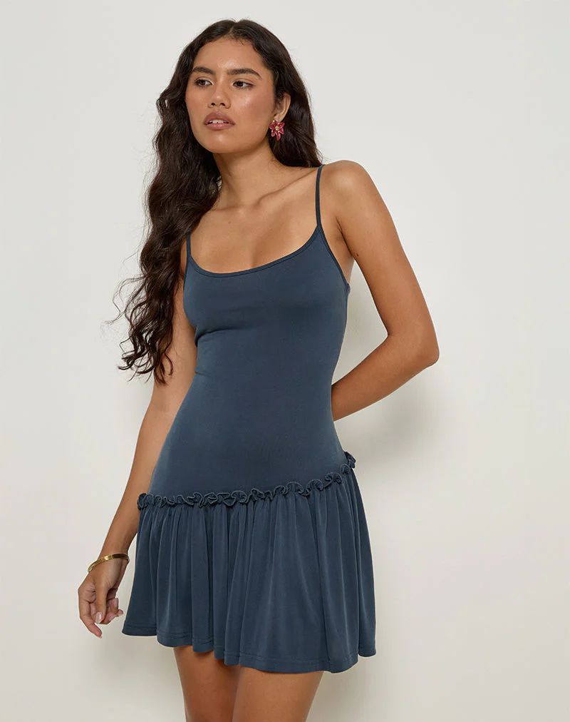 Suvi Cami Minikleid in Ocean Storm