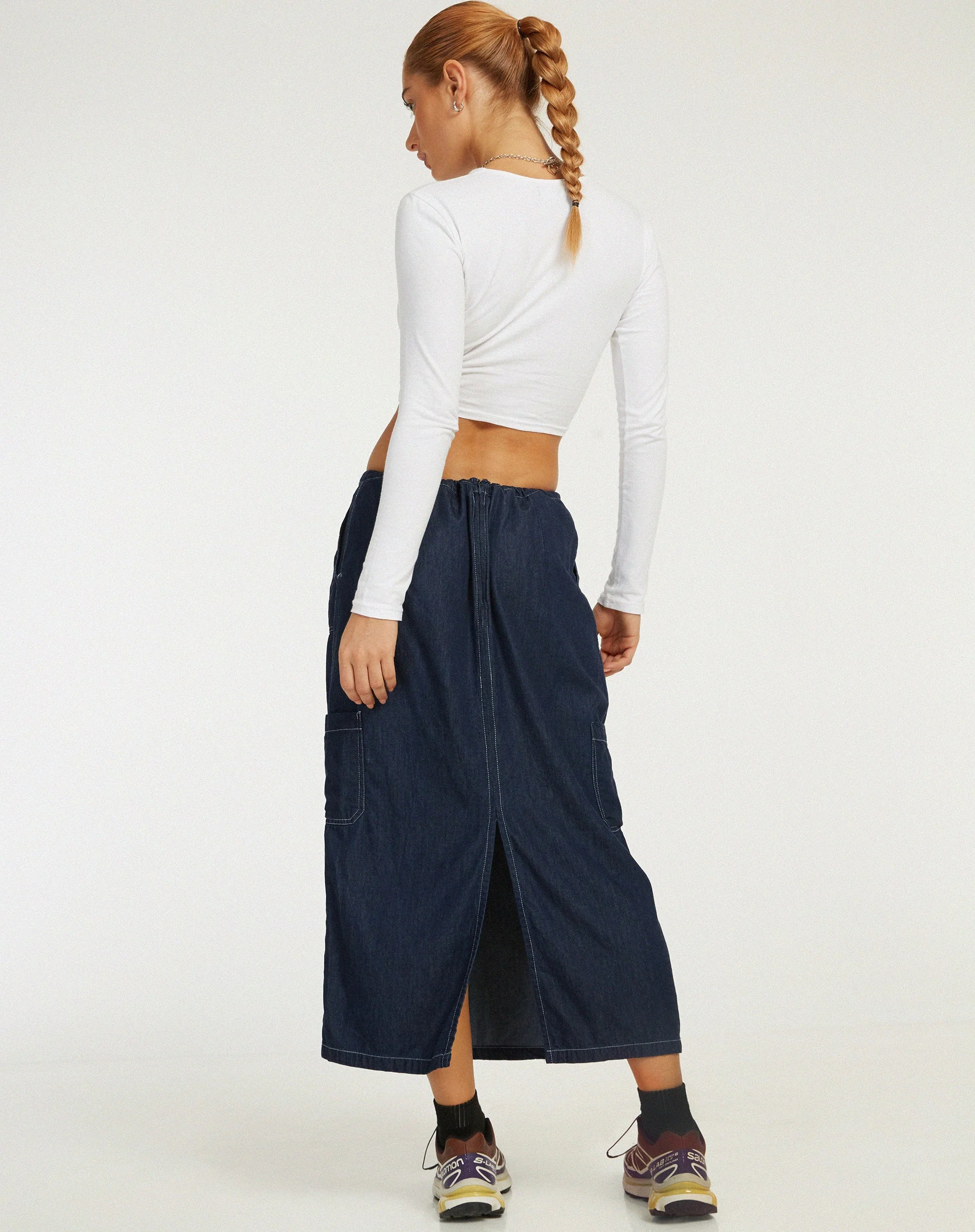 Swari Midirock aus Denim Dark Chambray - Image 4