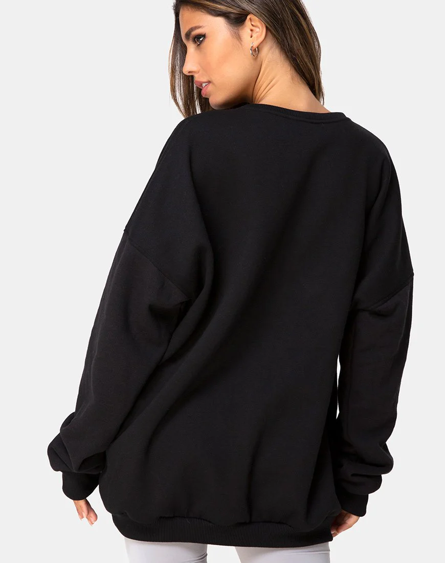 Sweatshirt in Schwarz Cherub - Image 2