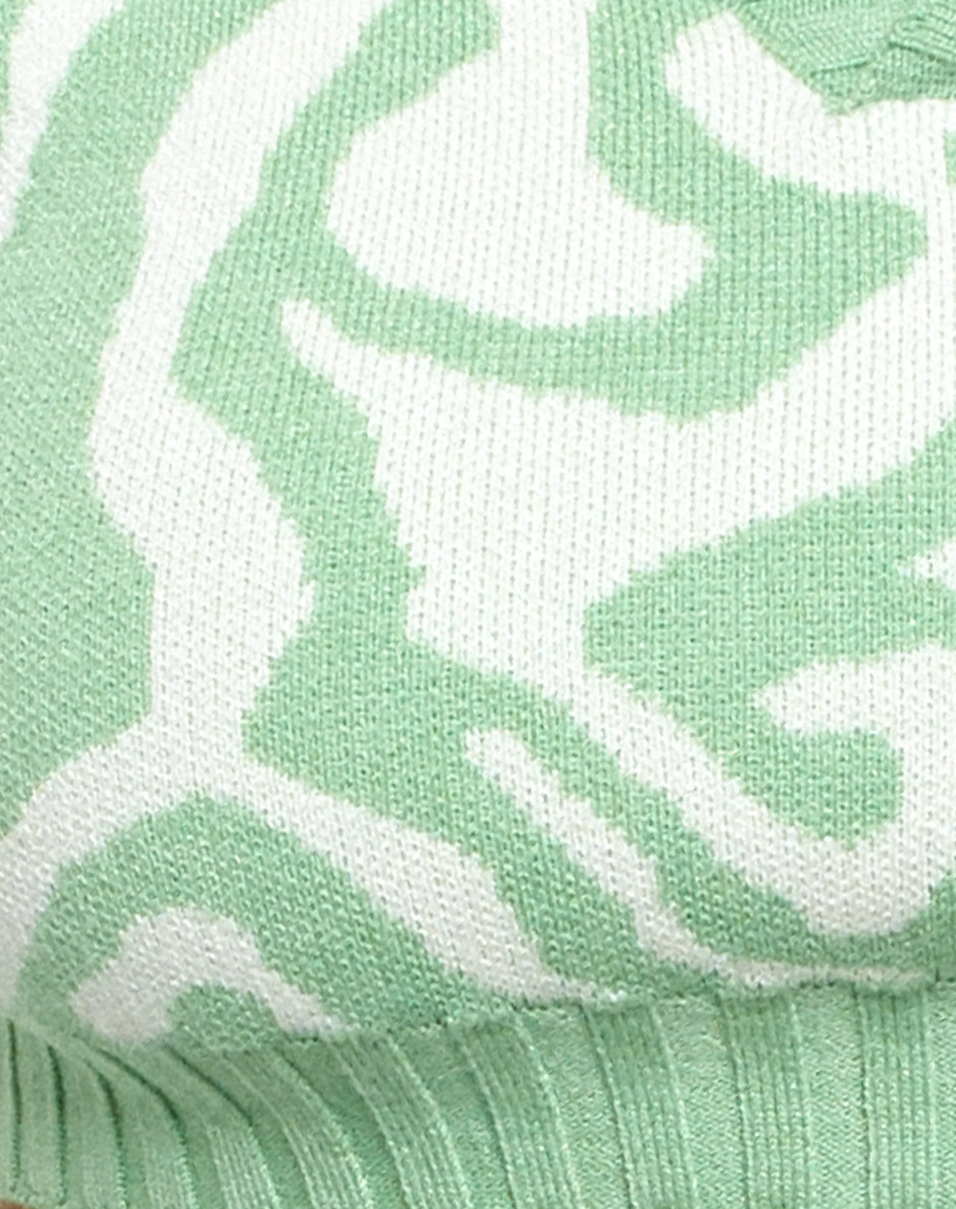 Syabi Tank Top in Knit Jagged Swirl Peppermint und Creme - Image 8