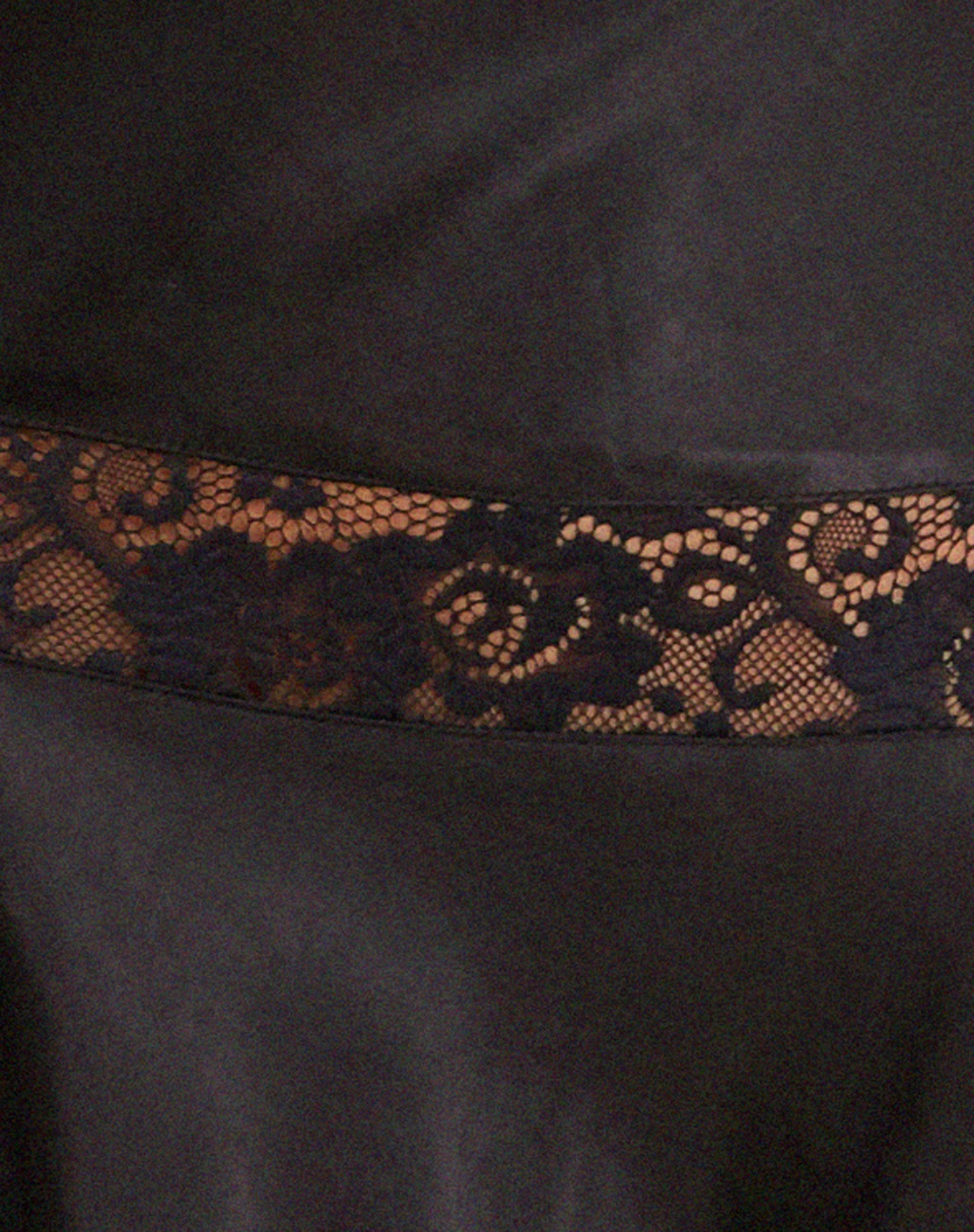 Tahira Mini-Slipkleid aus Satin Schwarz - Image 8