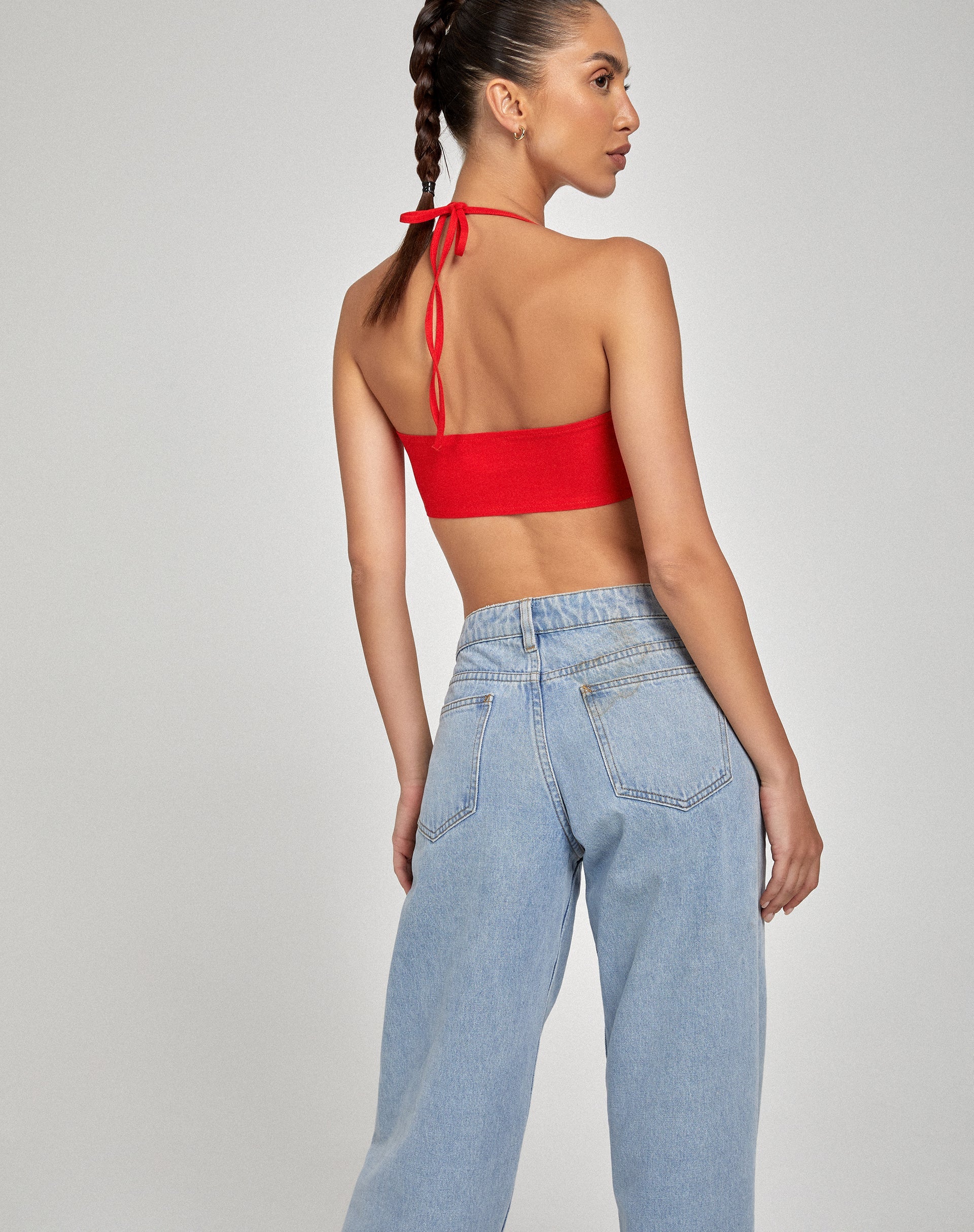 Taina Crop Top in Tailoring Rot - Image 3
