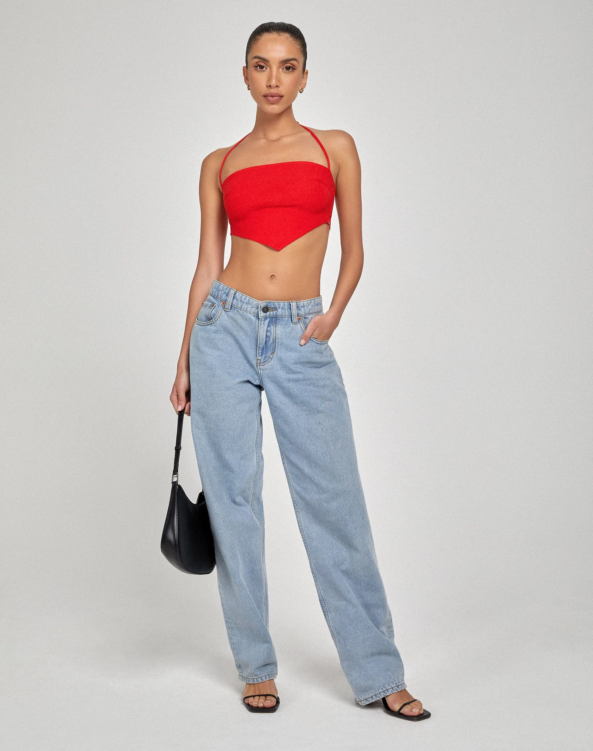 Taina Crop Top in Tailoring Rot - Image 5