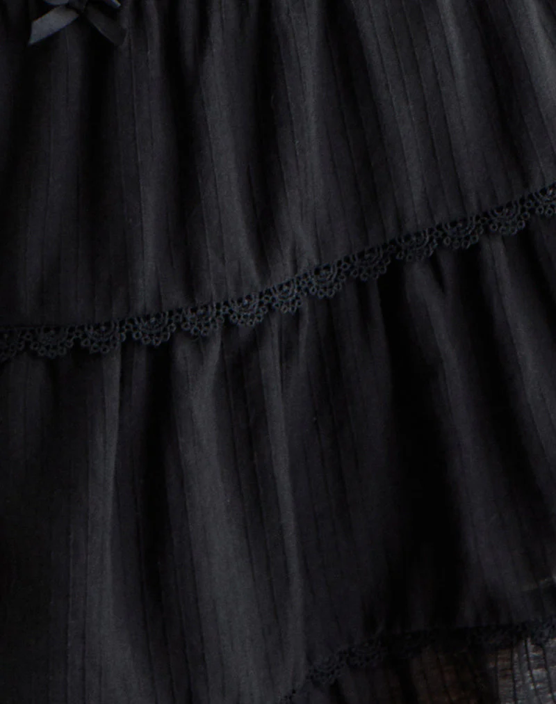 Talvi Minirock mit Rüschen in Schwarz - Image 6