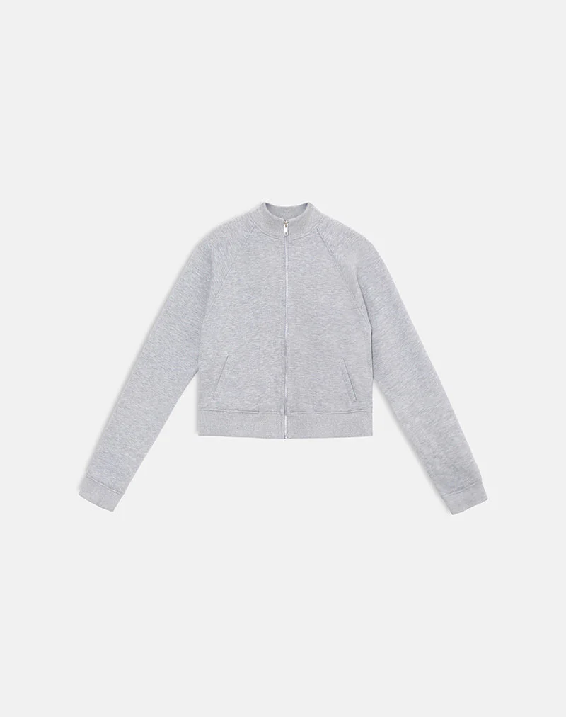 Tamayo Zip-Rollkragenpullover in Grau meliert - Image 3