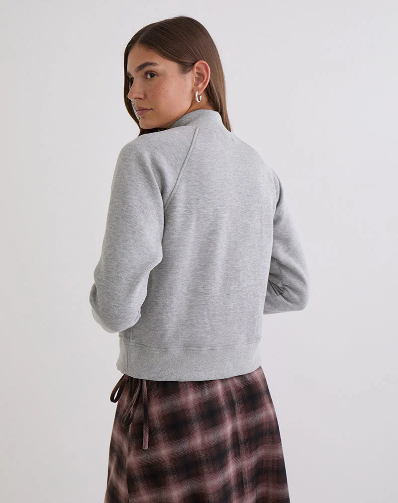 Tamayo Zip-Rollkragenpullover in Grau meliert - Image 6