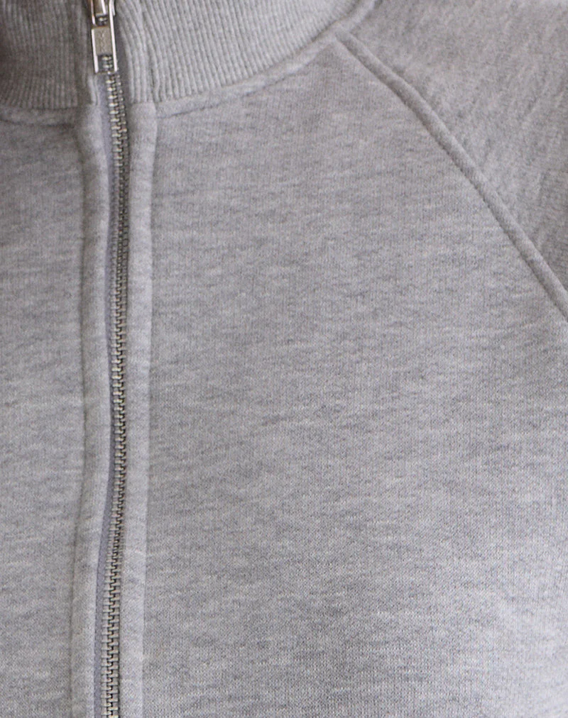 Tamayo Zip-Rollkragenpullover in Grau meliert - Image 7