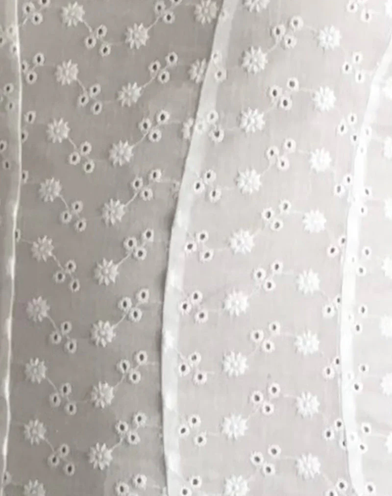 Tasma Korsett-Top aus gewebter Broderie Weiß - Image 7