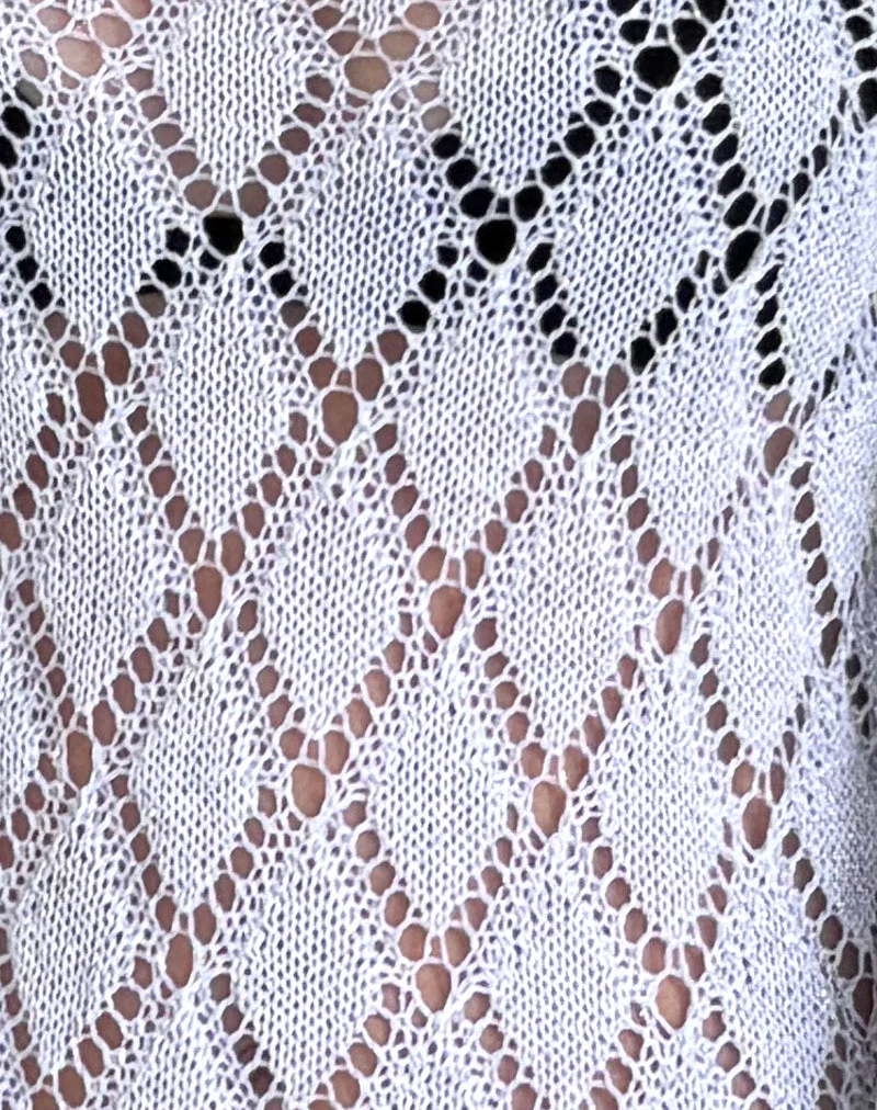 Tate Pullover aus Metallic-Strick Silber - Image 6