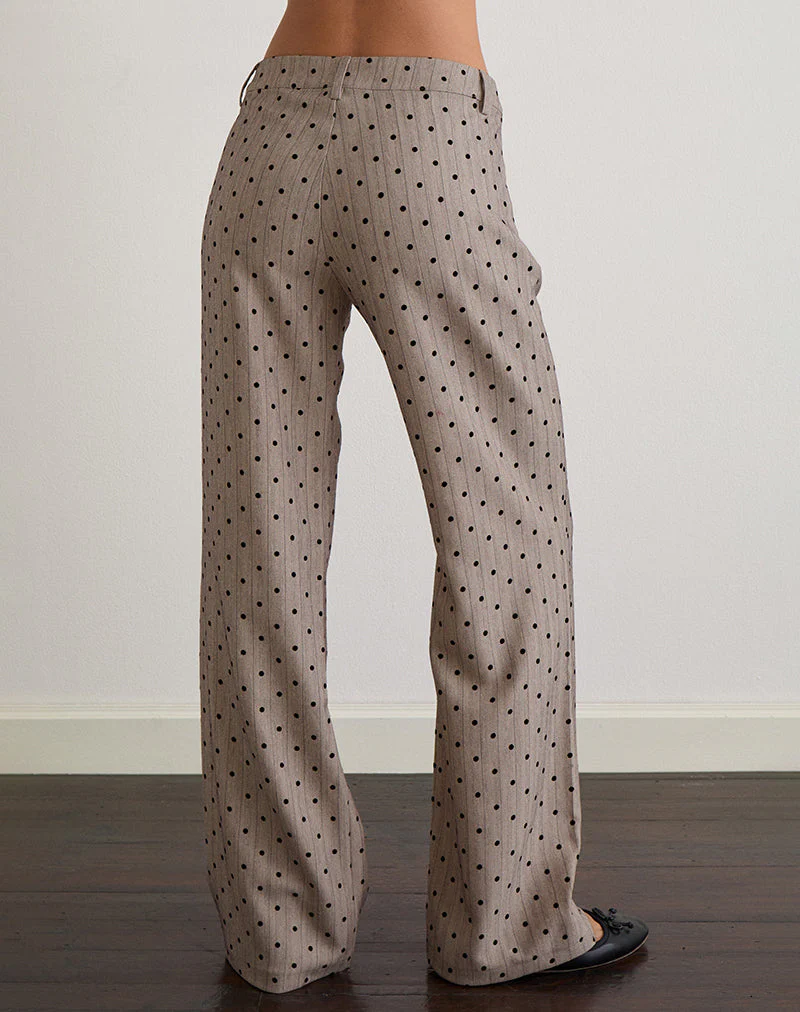 Tatina-Hose in Beige mit Polka-Nadelstreifen - Image 5