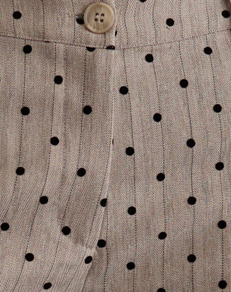 Tatina-Hose in Beige mit Polka-Nadelstreifen - Image 6