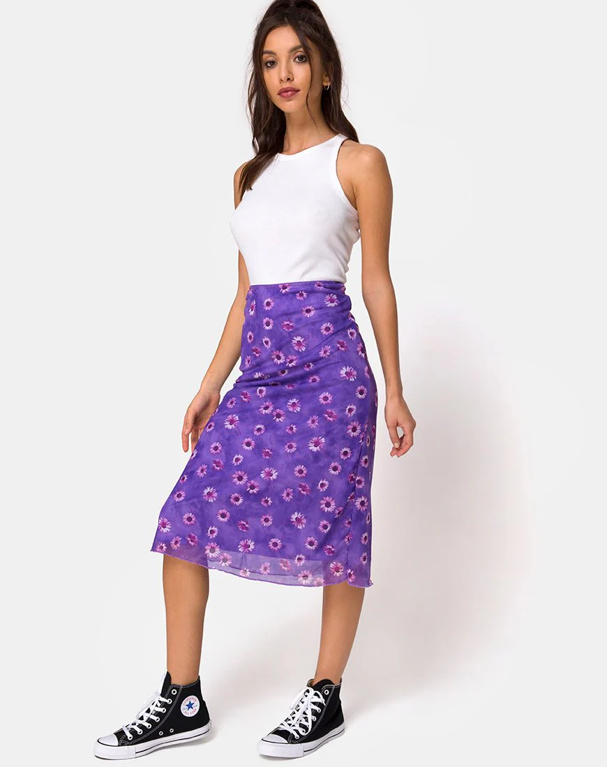 Taura Midirock in Daisy Daze Lila - Image 3