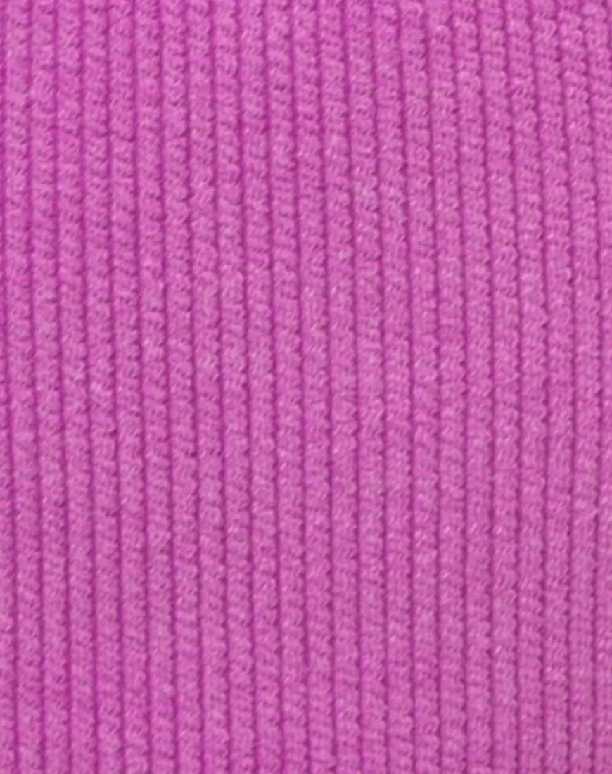 Taya Bikini-Unterteil in Crinkle Rib Violett - Image 5