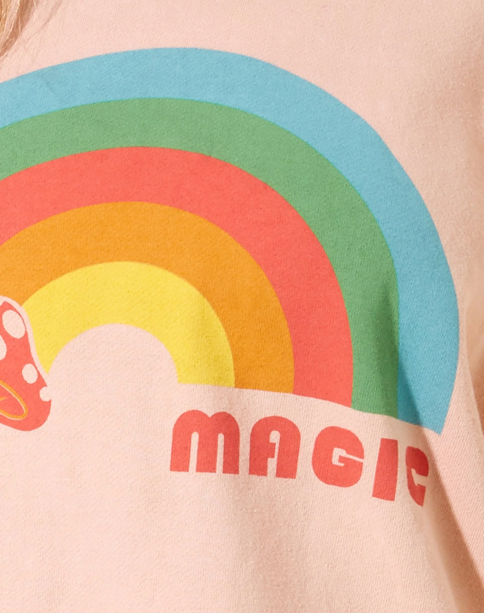 Ted Sweatshirt in Wash Out Pfirsich Pilz - Image 7