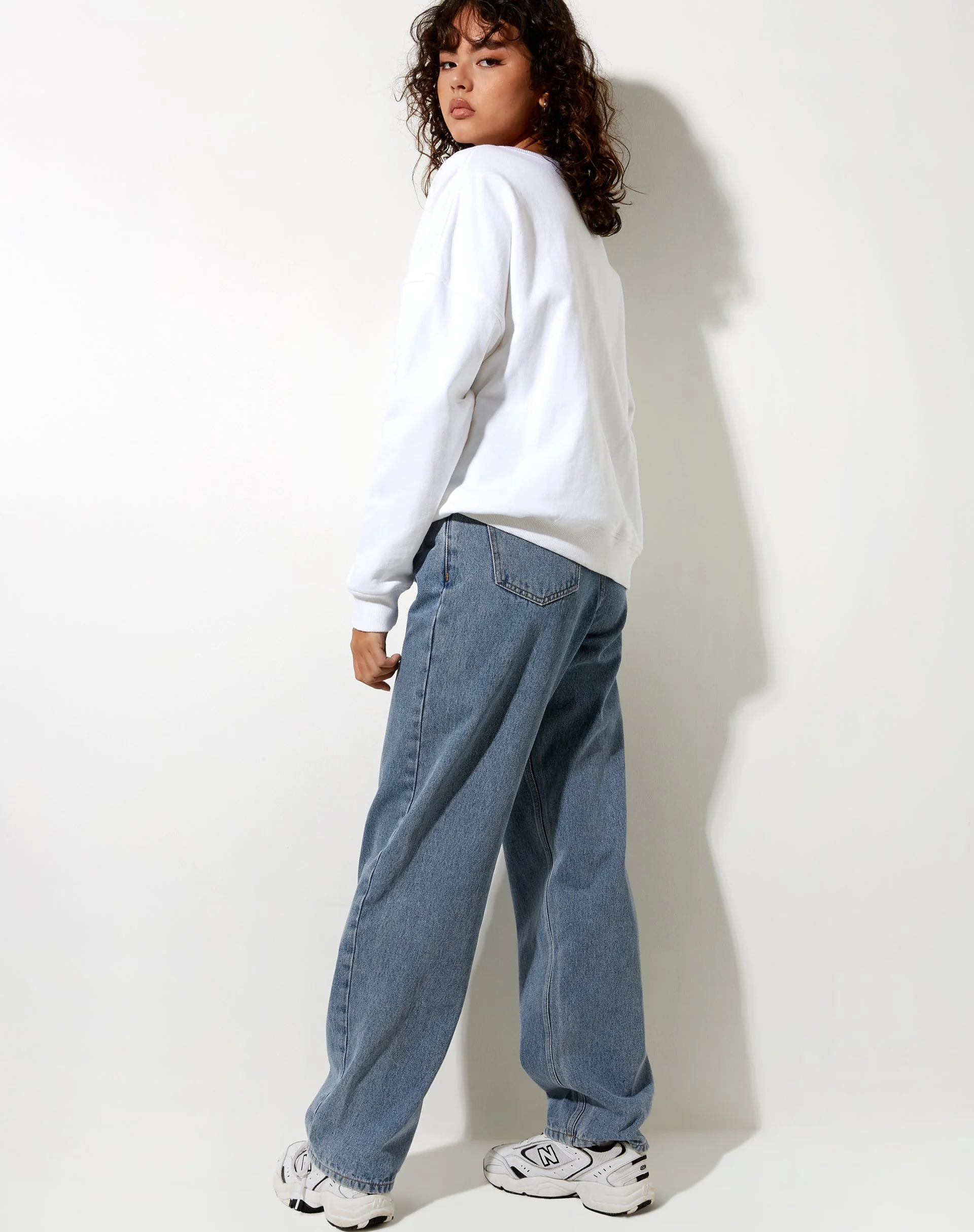 Ted Sweatshirt in Weiß Thank You Have A Nice Day Embro - Image 5